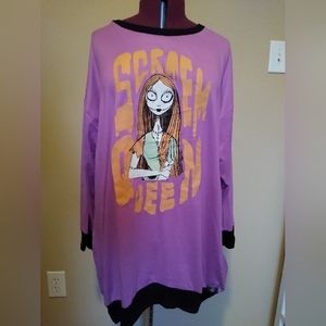 Tim Burton Nightmare Before Christmas Sally Hoodie Tunic
